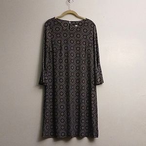 Tommy Hilfiger size 12 women's dress in blue and white design.